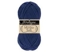 Scheepjes Merino Soft 1x50g - 616 Klimt, Blu Filato per Maglieria e Uncinetto