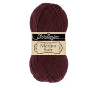 Scheepjes Merino Soft 50g - 622 Klee, Rosso e Marrone Filati per Lavoro a Maglia e Uncinetto