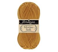 Scheepjes Merino Soft 50g - 641 Van Gogh, Giallo Filato per Maglieria e Uncinetto