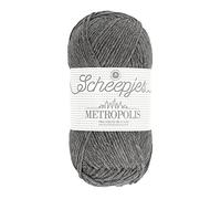 Scheepjes Metropolis 1x50g - 079 Monaco, Grigio Filati per Maglia e Uncinetto