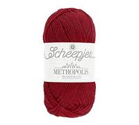 Scheepjes Metropolis 50g - 043 Napoli Rosso Gomitolo per Maglieria e Uncinetto