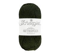 Scheepjes Metropolis 50g - Colore 026 Depok, Filato Verde per Lavoro a Maglia e Uncinetto