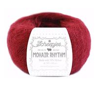 Scheepjes Mohair Rhythm Filato di Alta Qualità Colore Rosso Tango 25g
