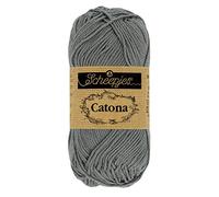 Scheepjes - Scheepjes 242 Metallo Grigio Catona Filato - 1x50g