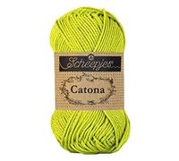 Scheepjes - Scheepjes 245 Verde Giallo Catona Filato - 1x25g
