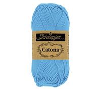 Scheepjes - Scheepjes Catona 384 Polvere Blu Filato - 1x10g