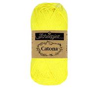 Scheepjes - Scheepjes Catona 601 Neon Giallo Filato - 1x10g