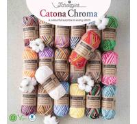 Scheepjes - Scheepjes Catona Chroma 100% Mercerizzato Cotone Uncinetto e Maglieria Filato (20 Colori) Assortimento Impostato - 5x50g
