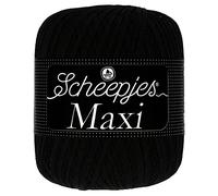 Scheepjes - Scheepjes Maxi 110 Jet Nero Filato - 10x100g