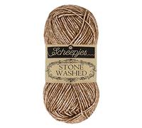Scheepjes - Scheepjes Stone Washed 822 Marrone Agata Filato - 10x50g