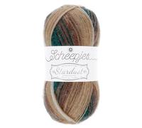 Scheepjes Stardust 1x100g - 662 Sagittario, Verde e Beige Mohair Blend Yarn