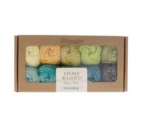 Scheepjes Stone Washed Colour Pack 10x25g - Giallo, Arancione, Blu