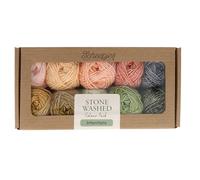 Scheepjes Stone Washed Colour Pack 10x25g - Intenzioni, Mix di Cotone e Acrilico
