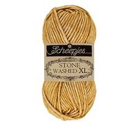 Scheepjes Stone Washed XL 50g - 849 Yellow Jasper, Cotton Acrylic Yarn