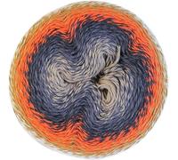 Scheepjes Whirl, 100% Cotone, Arancio, Beige, Blu, 1 cm