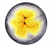 Scheepjes Filato Whirl Cotton – Nero/Grigio/Giallo – 1 cm