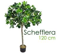 Schefflera Arboricola Pianta Albero Artificiale Plastica 120cm Decovego