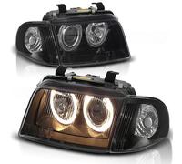 Scheinfer Angel Eyes Combinati Per Audi A4 B5 94-98 Nero L/R Anteriore