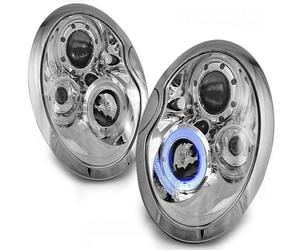 Scheinfer Angel Eyes Per Mini R50 R52 R53 Bj. 01-06 Cromati - Proiettori Kombi