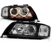Scheinfer Angel Eyes Tuning Tec Per Audi A6 C5 4B Bj. 97-01 Nero