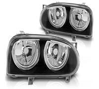 Scheinferwerfer Angel Eyes Per VW Golf 3 1991-97 Neri Tuning Tec Front