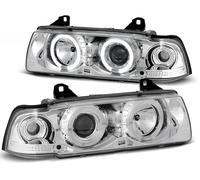 Scheinwerfer Angel Eyes Cromati Tuning Tec Per BMW 3er E36 Limo Touring 90-99