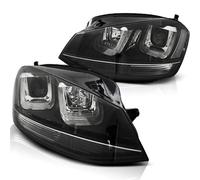 Scheinwerfer U-Tube LED Luci Diurne Per VW Golf 7 Bj. 12-16 Nero Edi