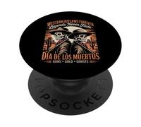 Scheletri Cowboy del Giorno dei Morti - Wild West PopSockets PopGrip Adesivo