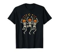 Scheletri danzanti Teste di Zucca Festa di Halloween Maglietta