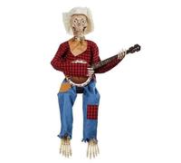 Scheletri divertenti di banjo di duello animato, scheletri musicali di Halloween, scheletri di scheletro musicisti paese