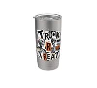 Scheletri divertenti vanno dolcetto o scherzetto Punk Design Bicchiere termico in acciaio inox doppia parete