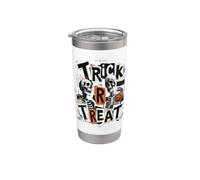 Scheletri divertenti vanno dolcetto o scherzetto Punk Design Bicchiere termico in acciaio inox doppia parete
