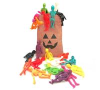 Scheletri Elastici 20 Pezzi Mini Morbidi Appiccicosi Regalini Halloween