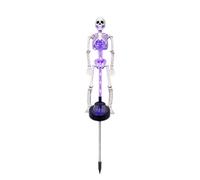 Scheletro 3D per Halloween, statuetta con osso umano finto, luce LED | Luci a LED per Halloween, decorazioni per prato per giardino, strada, arbusti, cortile, sentiero, feste, garage, cimitero