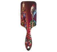 Scheletro Albero di Natale Pettini da donna per capelli setole morbide Spazzole per capelli ricci Donne Anti Statico & Crespo Spazzola per capelli quadrata