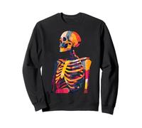 Scheletro Artista Arte Creativa Anatomia Illustratore gra Felpa