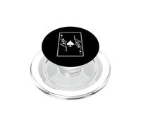 Scheletro asso di picche giocatore di carte da gioco gotico del poker PopSockets PopGrip per MagSafe