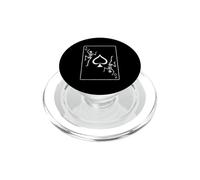 Scheletro asso di picche Poker Giocatore di carte giocatore d'azzardo got PopSockets PopGrip per MagSafe