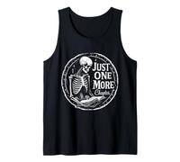 Scheletro Book Lover Just One More Chapter Halloween Party Canotta