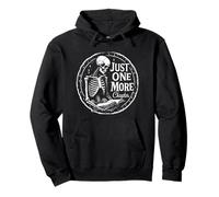 Scheletro Book Lover Just One More Chapter Halloween Party Felpa con Cappuccio