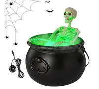 Scheletro Calderi Decorazione Per Halloween, Caldaio Per Streghe Con Treppiede Per Decorazione Esterna, Scultura Forniture per Feste Agghiaccianti per Collezionisti Interni Esterni J