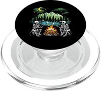 Scheletro Campfire Night Marshmallow Camping Friends Camp PopSockets PopGrip per MagSafe
