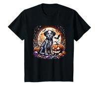 Scheletro Cane Halloween Maglietta