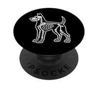 Scheletro cane Halloween PopSockets PopGrip Adesivo