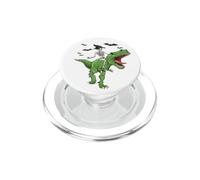 Scheletro Cavalcando Un Dinosauro Divertente Costume PopSockets PopGrip per MagSafe