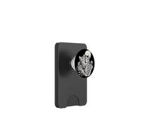 Scheletro che abbraccia gatto teschio gattino amante dei gatti mamma papà PopSockets PopWallet per MagSafe