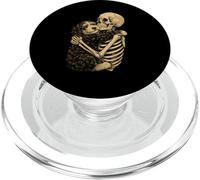 Scheletro che abbraccia il cane Bernedoodle Halloween PopSockets PopGrip per MagSafe