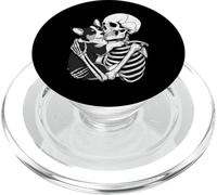 Scheletro che abbraccia il cane Corgi PopSockets PopGrip per MagSafe