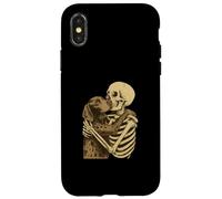 Scheletro che abbraccia il puntatore tedesco Shorthered Custodia per iPhone X/XS