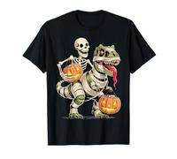 Scheletro Che cavalca la Mummia Dinosauro T Rex Maglietta